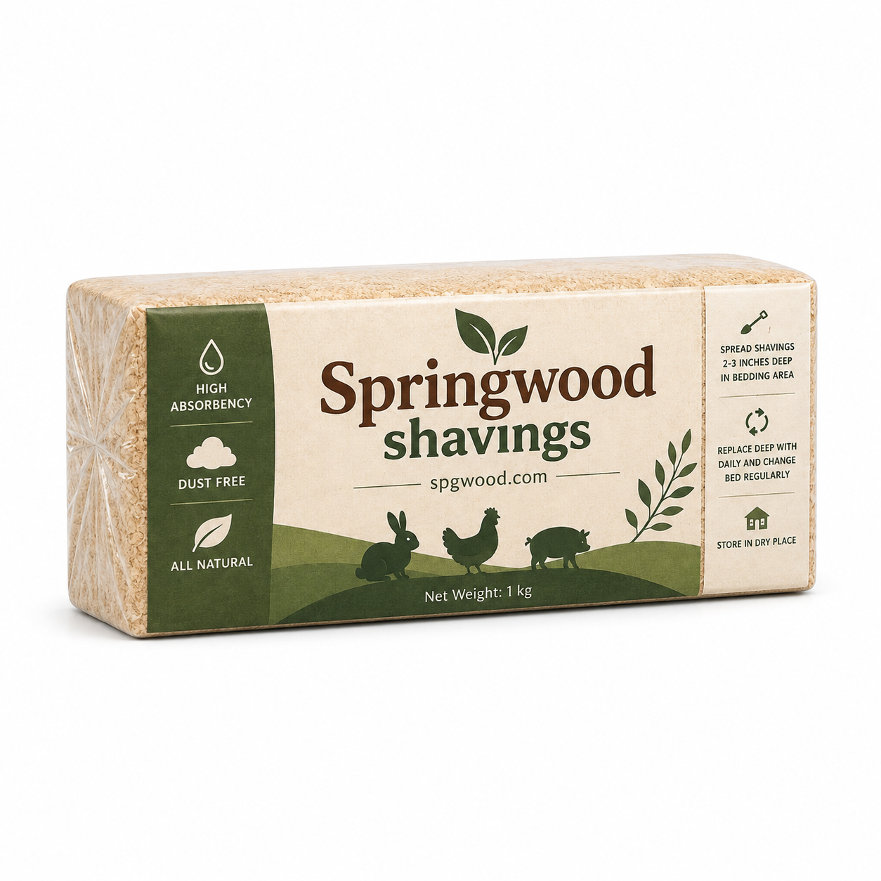 Wood Shaving For Pets 1 KG